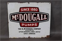 Vintage McDougall Pumps Advertising Sign