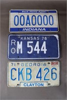 3 USA Plates