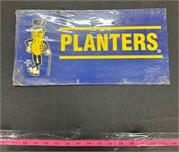 Small Planters peanuts sign cardboard
