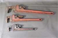 3 Ridgid Pipe Wrenches