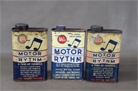 3 Vintage Whiz Motor Rythm Tins