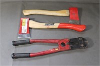 2 Hatchets And Bolt Cutters