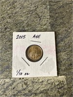 2015 $5 American Eagle -1/10 Oz. Gold - U.S. Coin