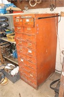 Vintage Large Storage Cabinet W/contents