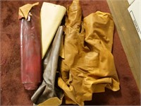 Group of leather scraps