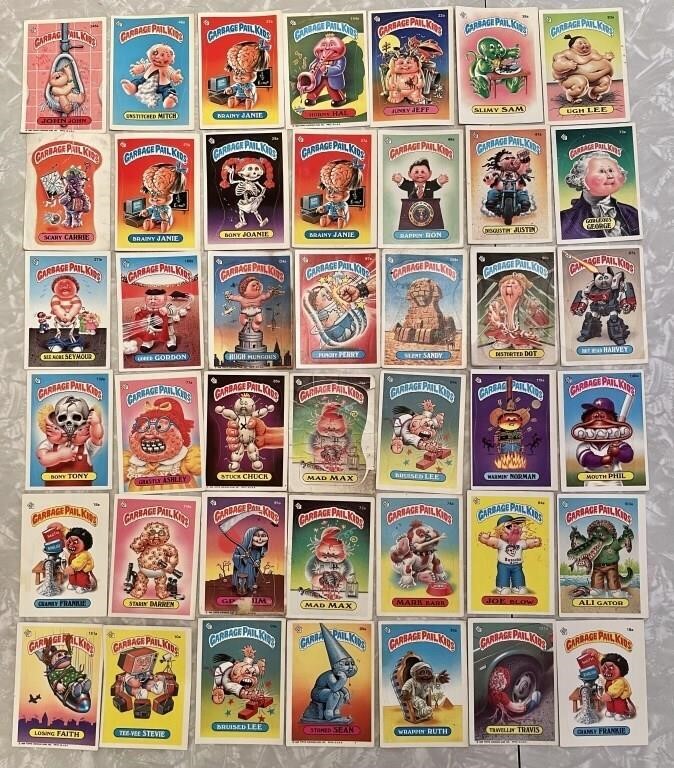 Vintage Topps Garbage Pail Kids sticker cards 1985