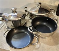 Cook's Essential stainless cookware  --like NEW