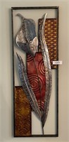 Large metal wall décor 14"x40"