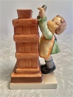Goebel Hummel "Little Thrifty" coin bank with key