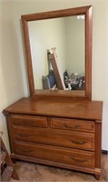 Dresser with mirror 43" w x 29" h