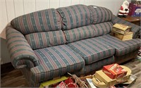 88" long striped sofa