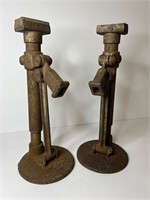 Cast Iron Wagon Jack Stands