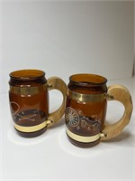 Siestaware Cowboy Beer mugs