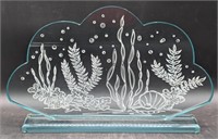 (S) Etched acrylic 23/250 aquarium scene 13x21in