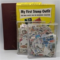 (FB) Cancelled stamps, first stamp outfit box,