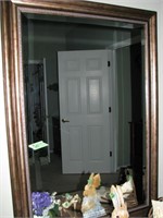 36" Framed beveled mirror
