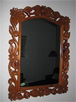 Beautiful, wooden, ornate Mirror