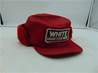 White Farm Equipment Winter Hat