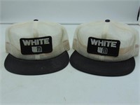 White All Mesh Hats