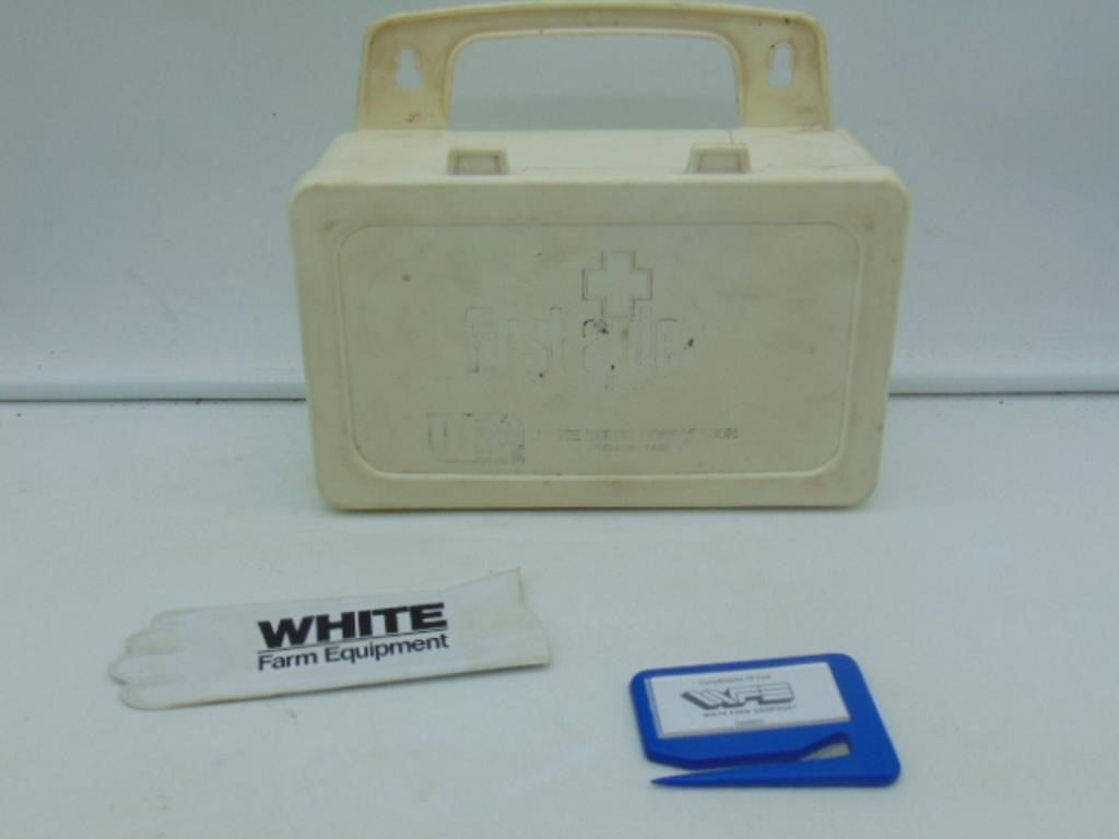 White Farm Equip First Aid Box/Letter Opener