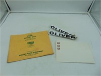 Oliver Farm Account Book/Decals/envelopes