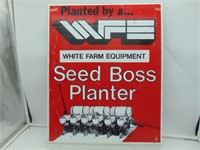 White Seed Boss Planter Chloropast sign