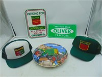 Oliver Plate/Hats/Plastic Signs