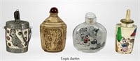 Vintage Chinese, Tibetan & Turkish Snuff Bottles