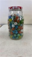 Jar full of marbles