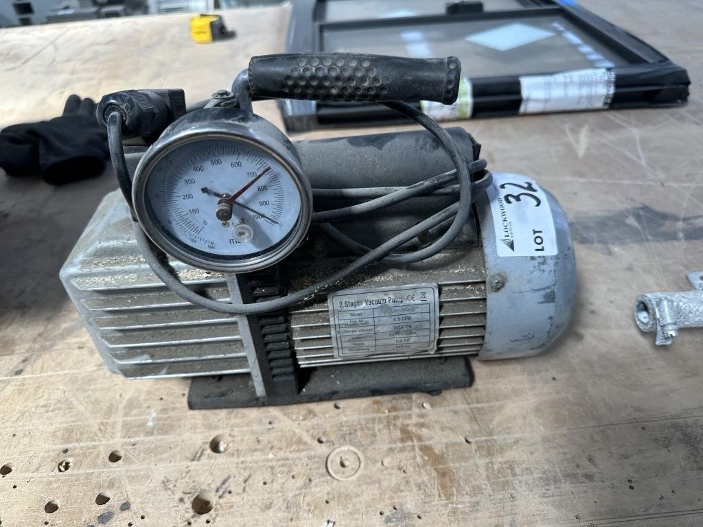 2 Stage Vacuum Pump 4.5cfm