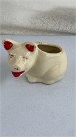 1940s pig pottery toothpick holder