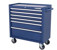 Husky 36 in. 6-Drawer Blue Tool Chest Combo