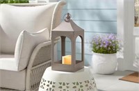 Hampton Bay 14 in. H Outdoor Patio Metal Lantern w