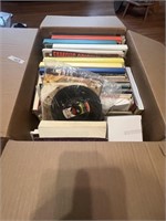LARGE BOX OF RECORDS