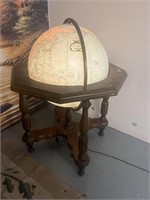 LARGE LIGHTED GLOBE 39" X 24" X 24"