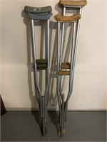 3 PAIR OF CRUTCHES
