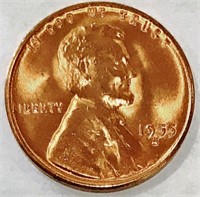 RARE 1955 US LINCOLN PROOF MINT WHEAT PENNY COIN
