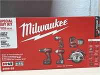 MILWAUKEE 5 PIECE TOOL BUNDLE