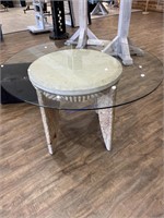 60in round glass table