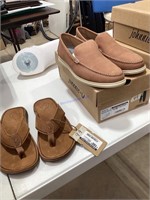 Men’s size 8 Johnnie O and Olukai shoes/flops
