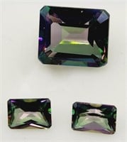 (K) Mystic Topaz Gemstones- Emerald Cut - 5.7
