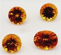 (K) Lab Created Padaradscha Sapphire Gemstones -