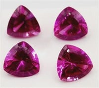 (K) Lab Created Pink Sapphire Gemstones -