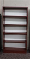 Five shelf bookcase, 37.5 X 12 X 71.5"H