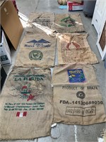 6 coffee sacks