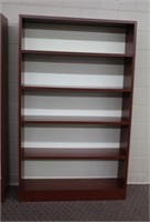 Five shelf bookcase, 42.25 X 11.75 X 71.5"H, some