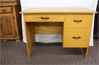 Three drawer desk, 40 X 22 X 29.5"H