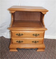 Hand crafted maple one drawer end table by Roxton,