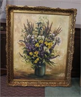 Deep well gilt ornate  framed oil on canvas,