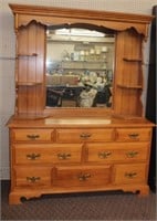 Roxton hand crafted maple eight drawer dresser